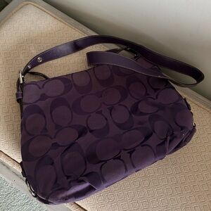 coach vintage purple shoulder bag 🍇